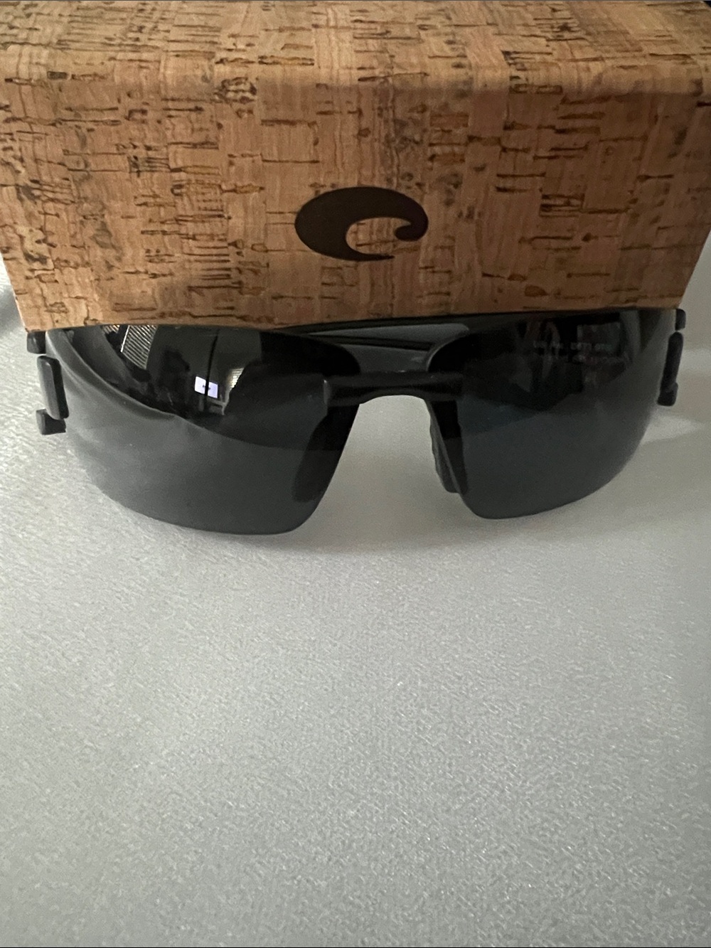 Costa Del Mar Black Oversized Wrap Sunglasses rockport